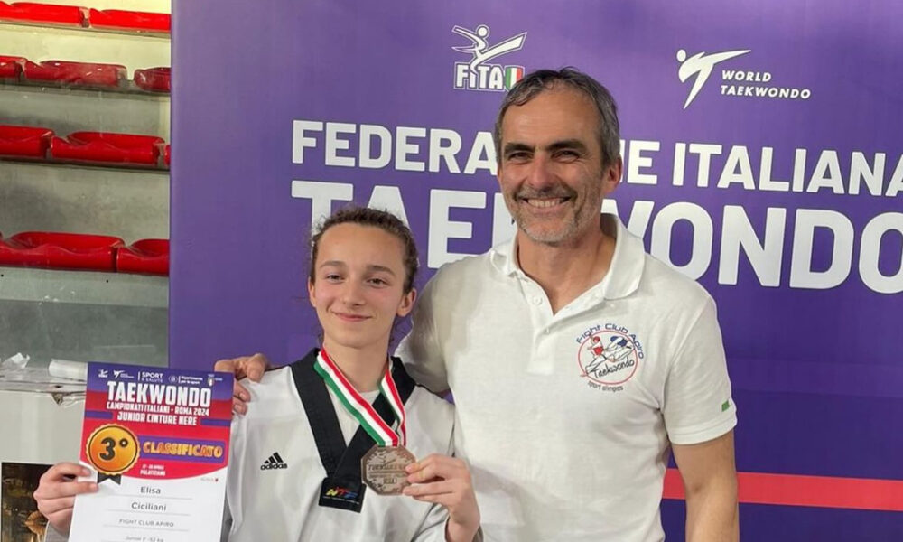 Taekwondo / Fight Club Apiro, Elisa Ciciliani terza ai campionati italiani